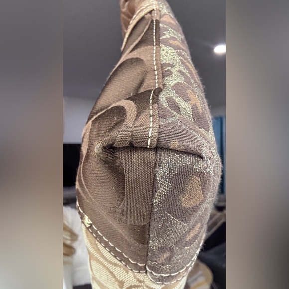 Coach Signature Patchwork STUDDED Demi File Bag crossbody style 20348 - Picture 13 of 17